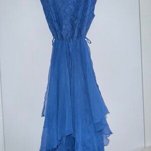 Designer Prom dress, Georgette, European designer, size 6